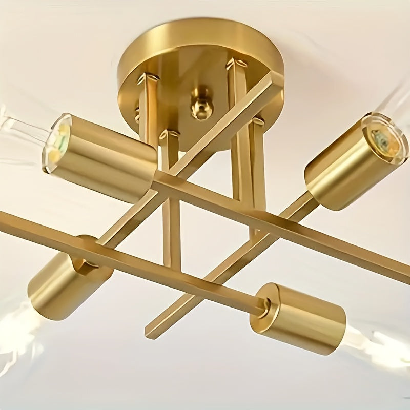 SatelliteLight - Modern Industrial Black Iron Ceiling Light