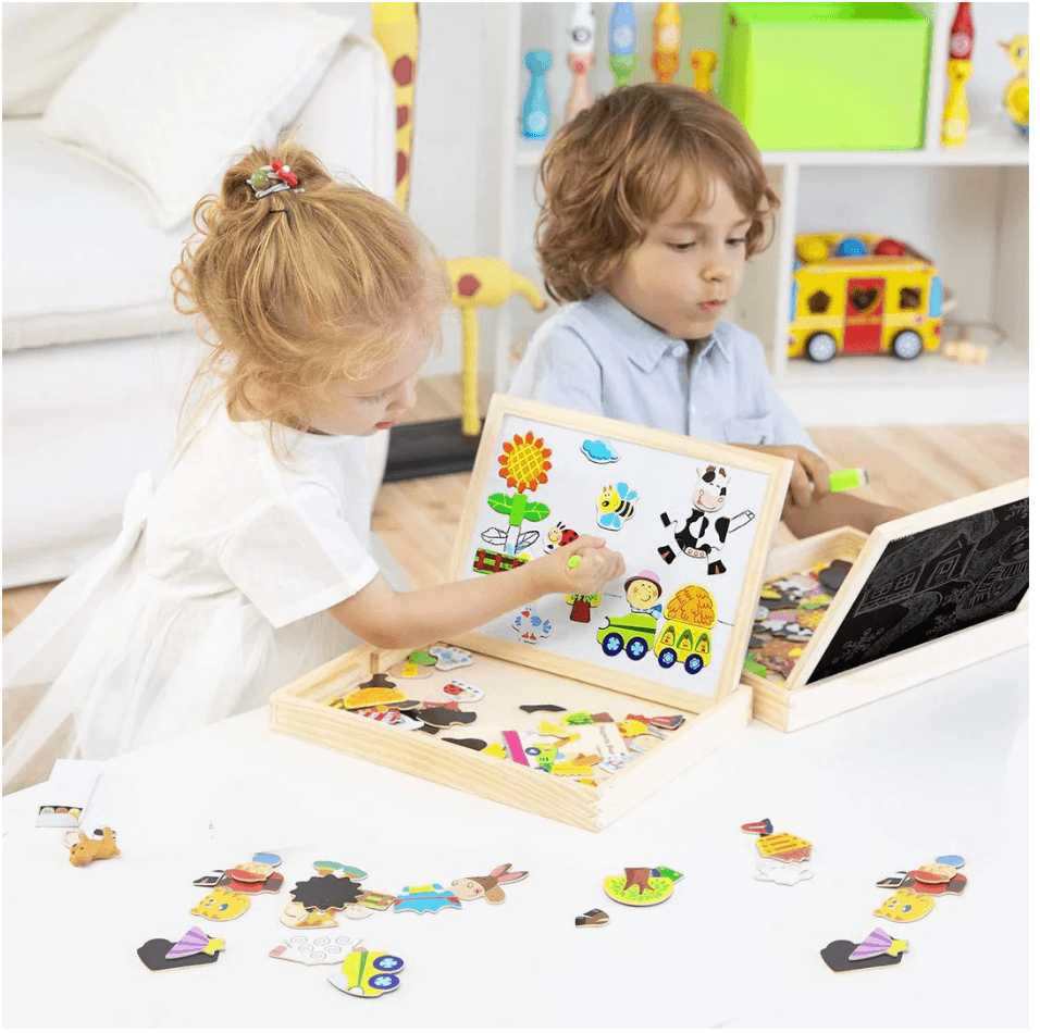 CreativeChalk Board - Tableau Enfant Magnétique Double Face