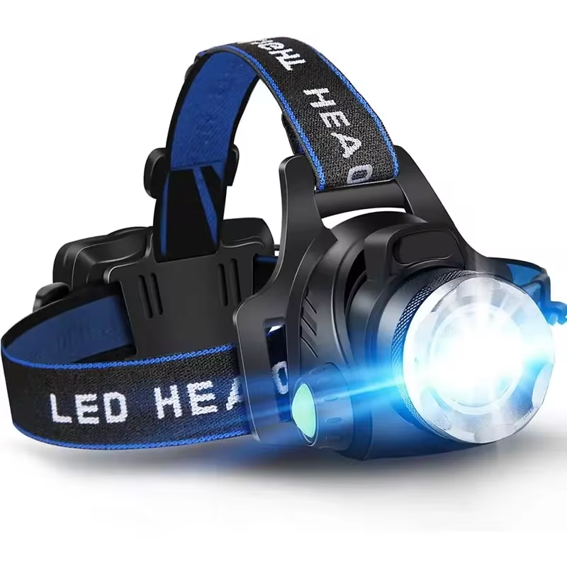 PowerGlow - Lampe Frontale LED Rechargeable Waterproof