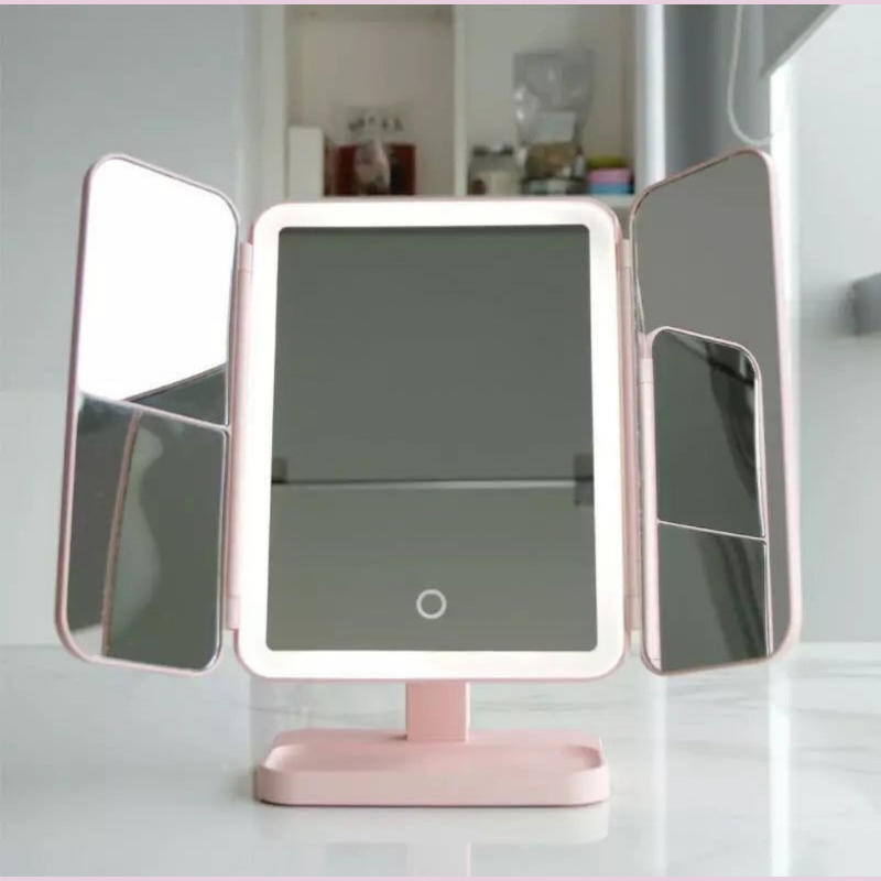 GlamLite Mirror - Adjustable Three-Color LED Makeup Mirror