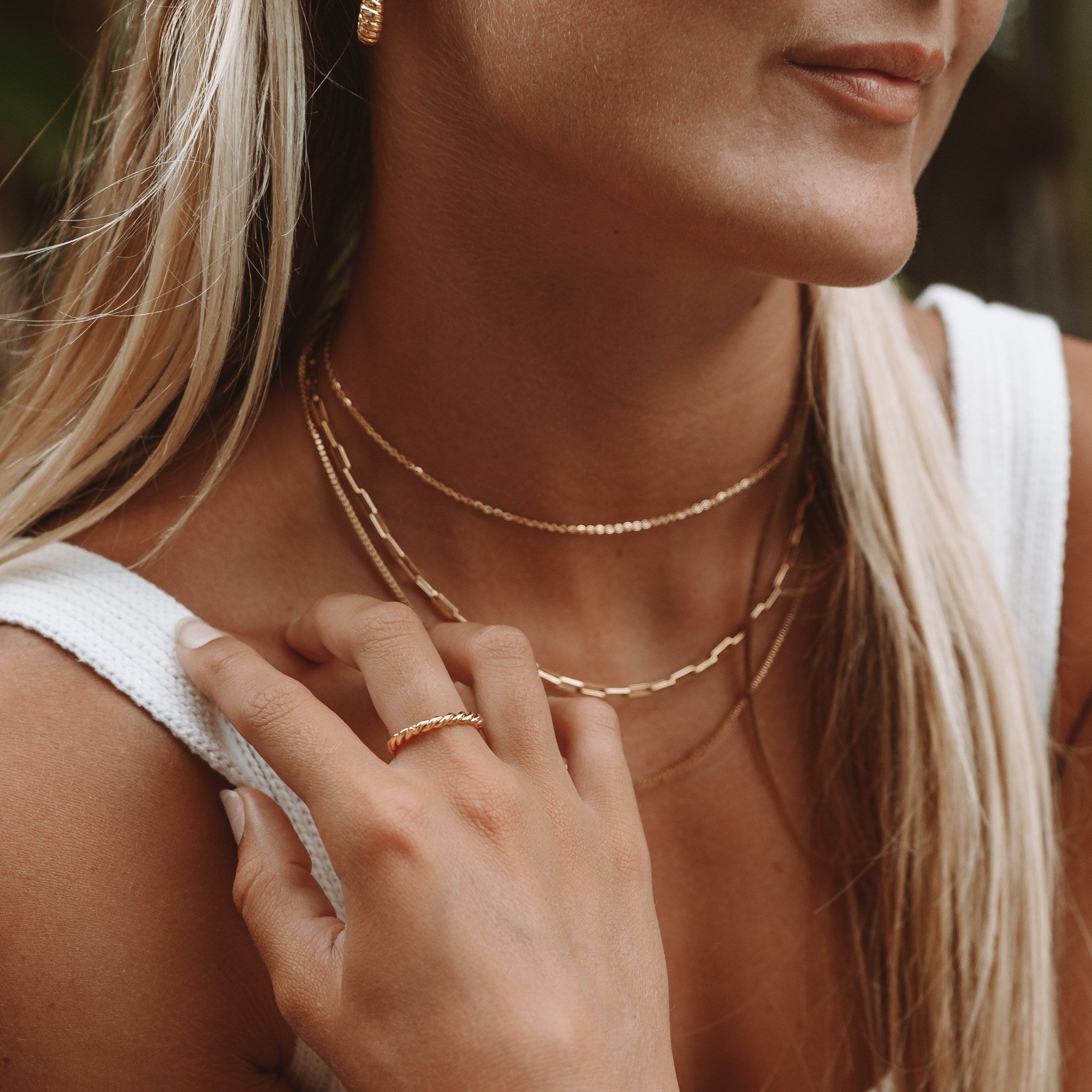 Tessa - Bague torsadée symbolique