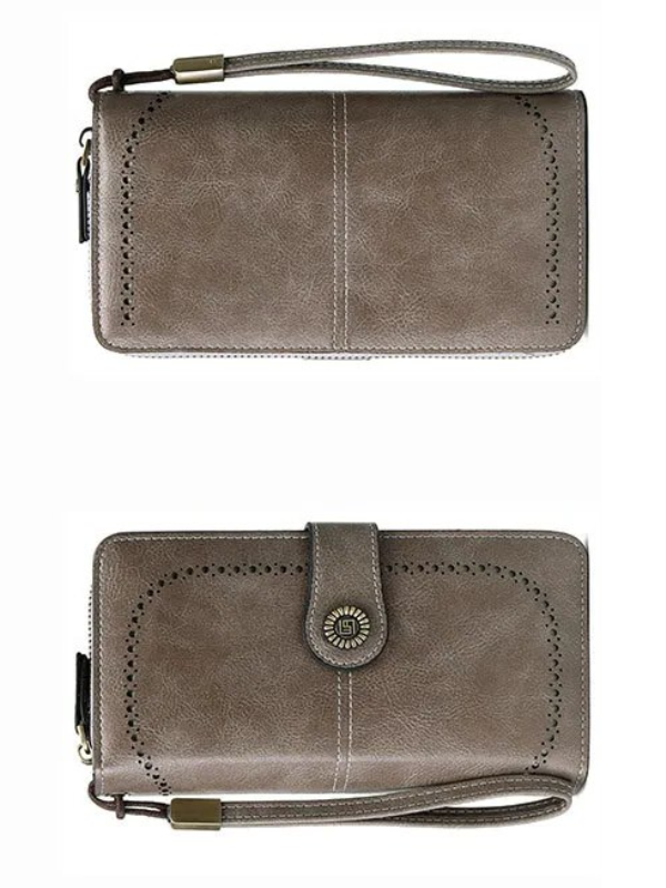LeatherMax - Portefeuille Cuir avec Bracelet Poignet