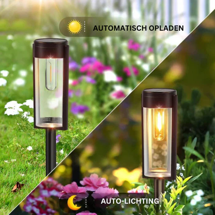 LumiPath - Éclairage solaire de luxe pour allée de jardin
