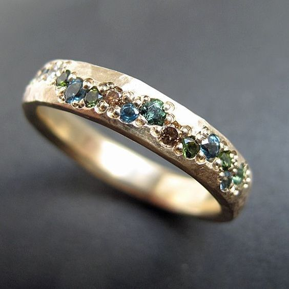Lysanne - Multicolour Gold Vintage Ring