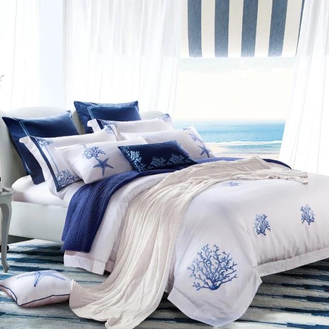 Blue Coral - Luxury Egyptian Cotton Duvet Cover