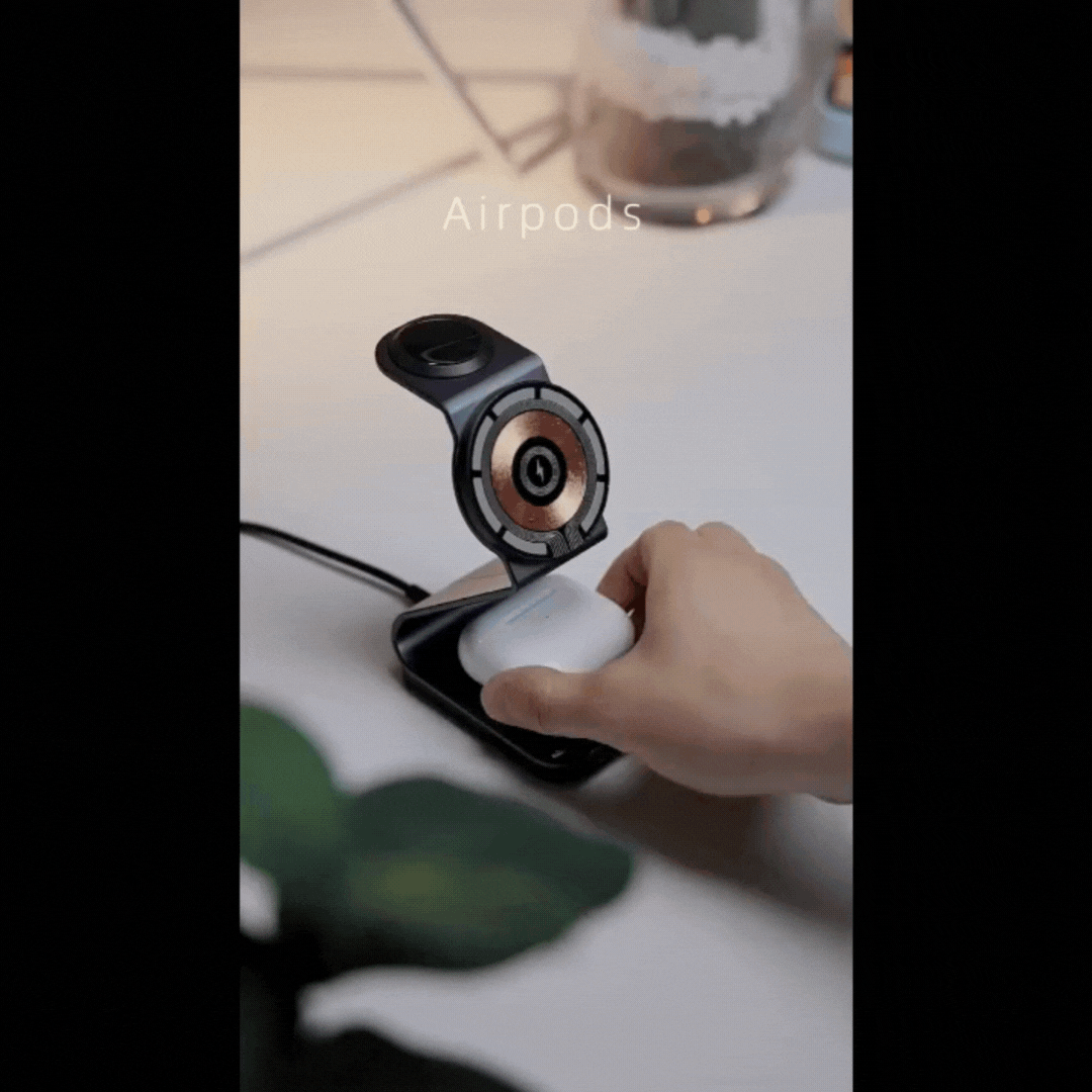 Chargy Pro - Chargeur Magnétique 3-en-1 Sans Fil