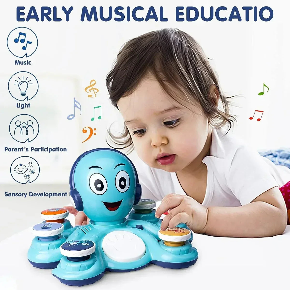 OctoJam - Musical Octopus Toy for Kids
