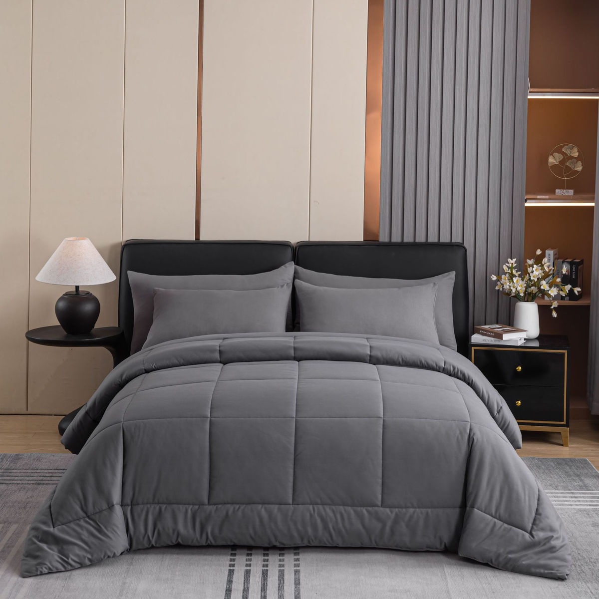 Ashlinen - 3-Piece Hotel-Quality Duvet Cover Set