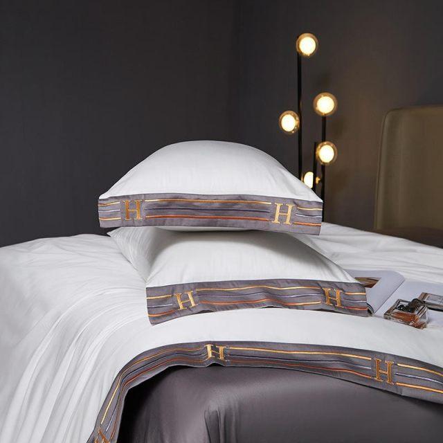 Visna Luxe - White Egyptian Cotton Duvet Cover Set
