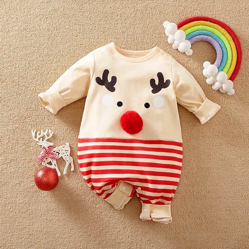 MiniFashion Costume de Noël - Adorable Tenue Festive pour Bébé