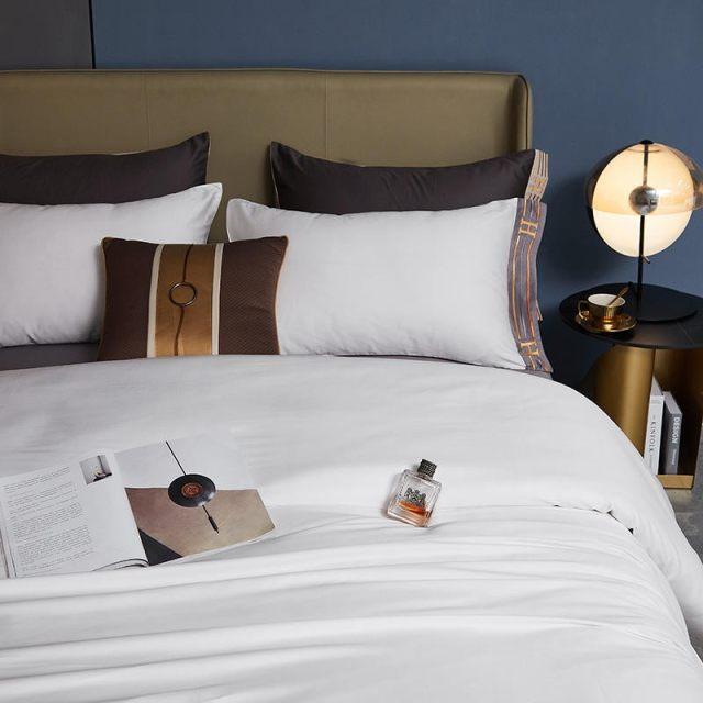 Visna Luxe - White Egyptian Cotton Duvet Cover Set