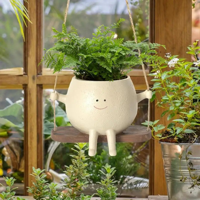 GreenOasis - Panier Suspendu Élégant pour Plantes d'Intérieur et d'Extérieur