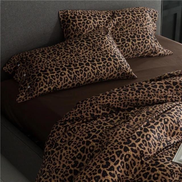 Leo Print - Luxury Egyptian Cotton Duvet Cover Set