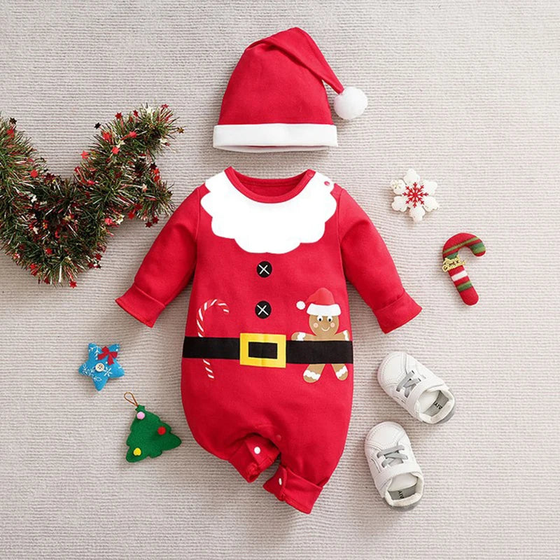 MiniFashion Costume de Noël - Adorable Tenue Festive pour Bébé