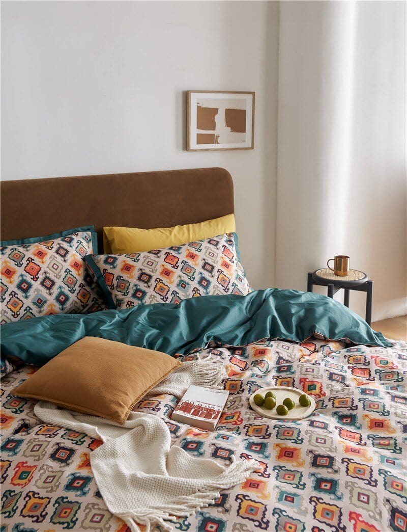 Casablanca - Egyptian Cotton Duvet Cover Set with Oriental Print