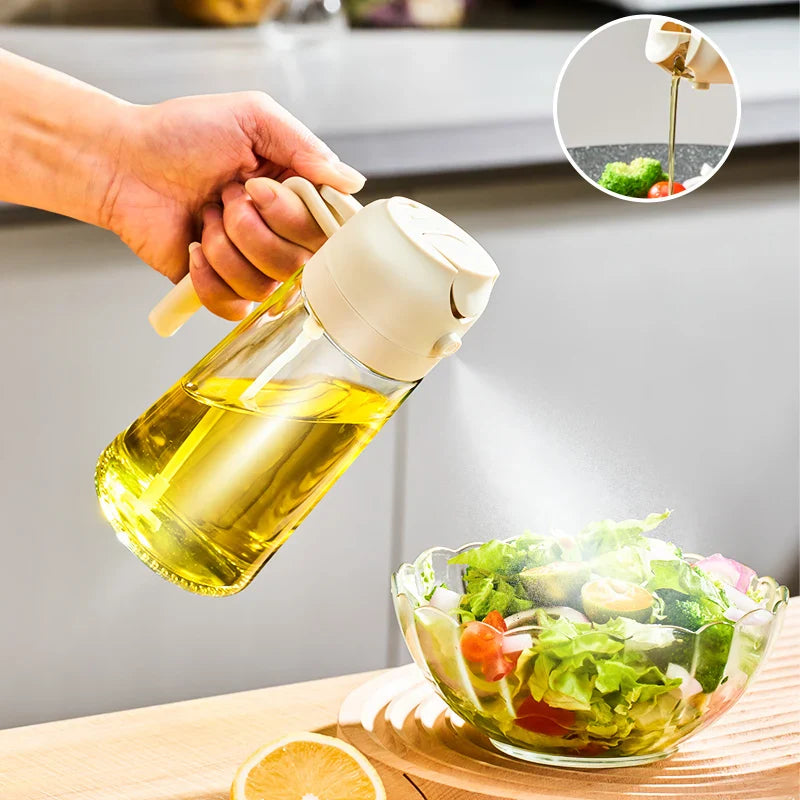 AlioDrizzle - 2-in-1 Oil Sprayer and Dispenser for Healthy Cooking