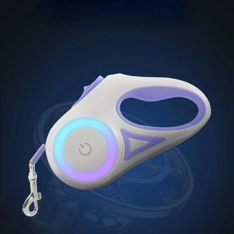Laisse pour Chien - Enrouleur Automatique avec Lumière LED Intégrée