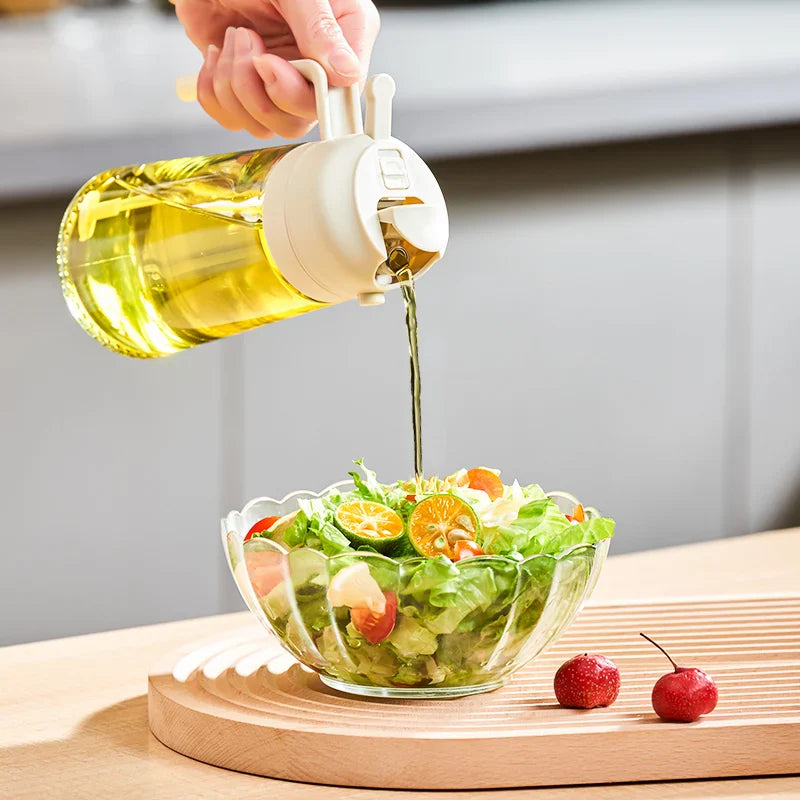 AlioDrizzle - 2-in-1 Oil Sprayer and Dispenser for Healthy Cooking