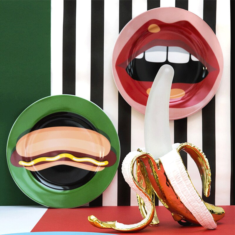 Banana Lights - Elegant Art Deco Resin Table Lamp