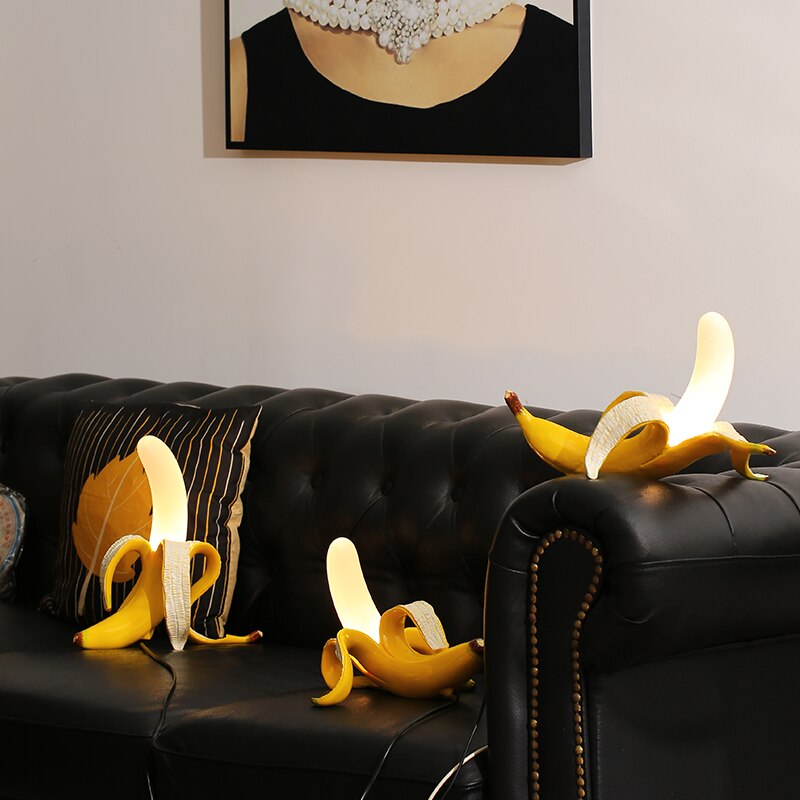 Banana Lights - Elegant Art Deco Resin Table Lamp