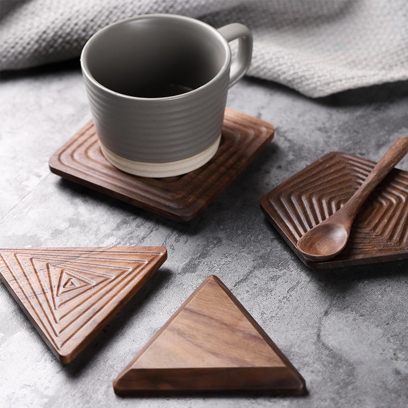 Creative Coasters - Black Walnut Coasters in Unique Shapes