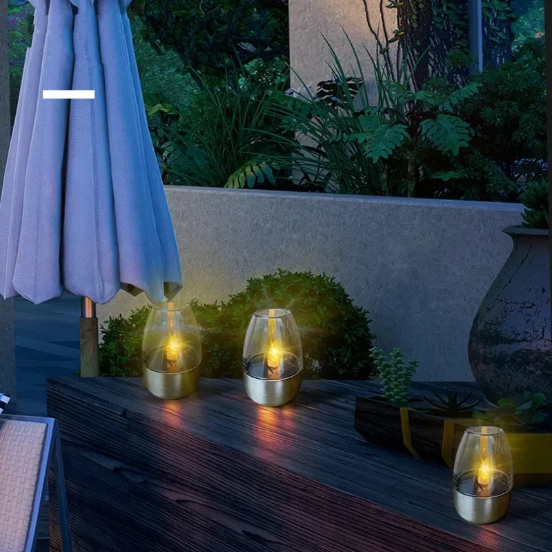 CandelaSoleil - Elegant Solar Lantern for Garden and Patio
