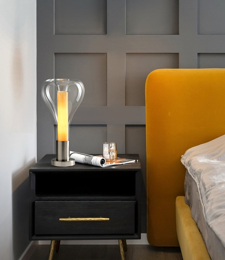 LavaGlow Lamp - Artistic LED Glass Table Lamp