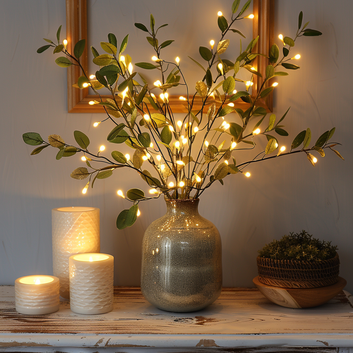 LumiVista - 70cm Olive Branch String Lights with 120 LED