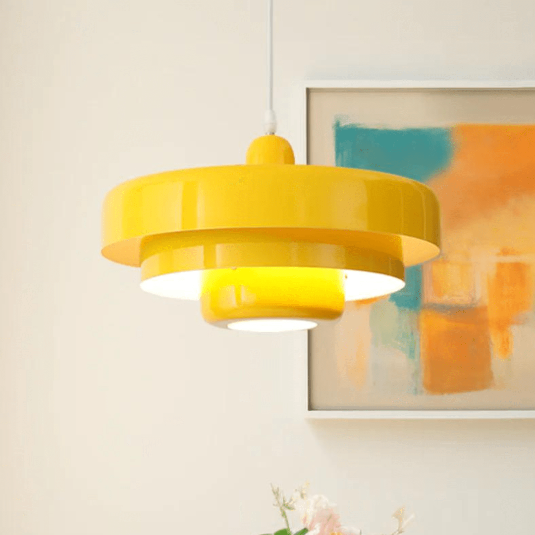 VintageAura Bauhaus LED Pendant Light - Timeless Vintage Fixture for the Living Room