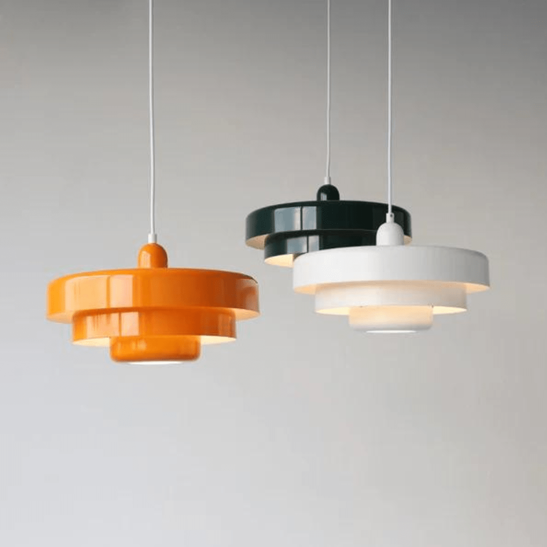 VintageAura Bauhaus LED Pendant Light - Timeless Vintage Fixture for the Living Room