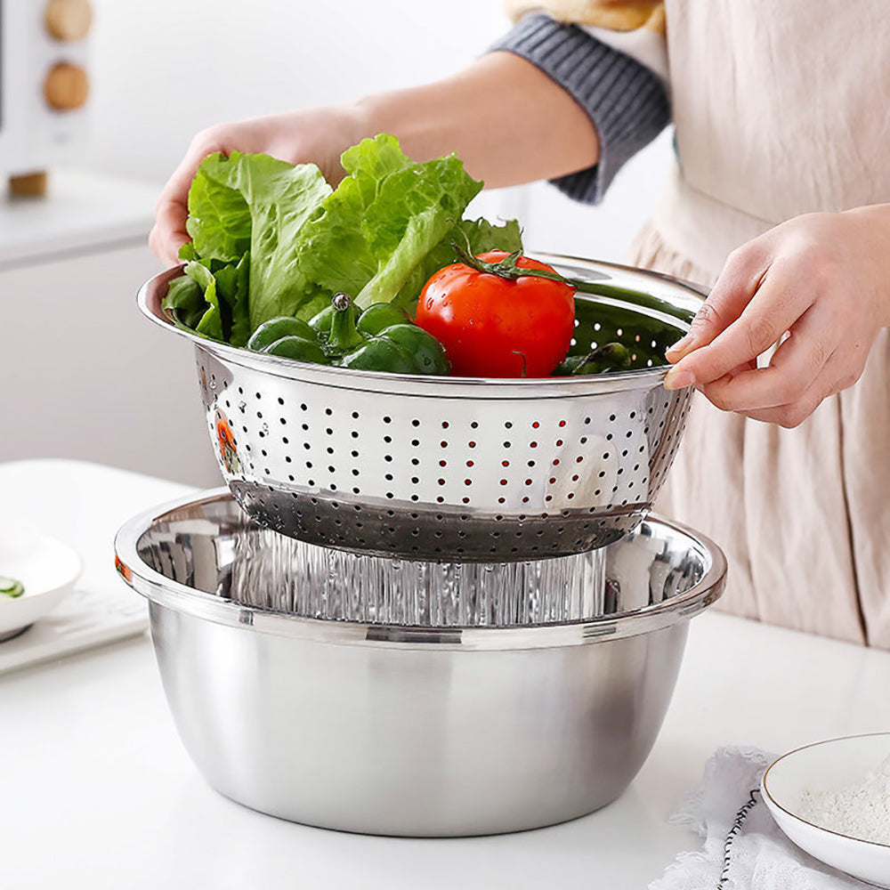 Master Chop - Râpe de Cuisine 3-en-1 en Acier Inoxydable
