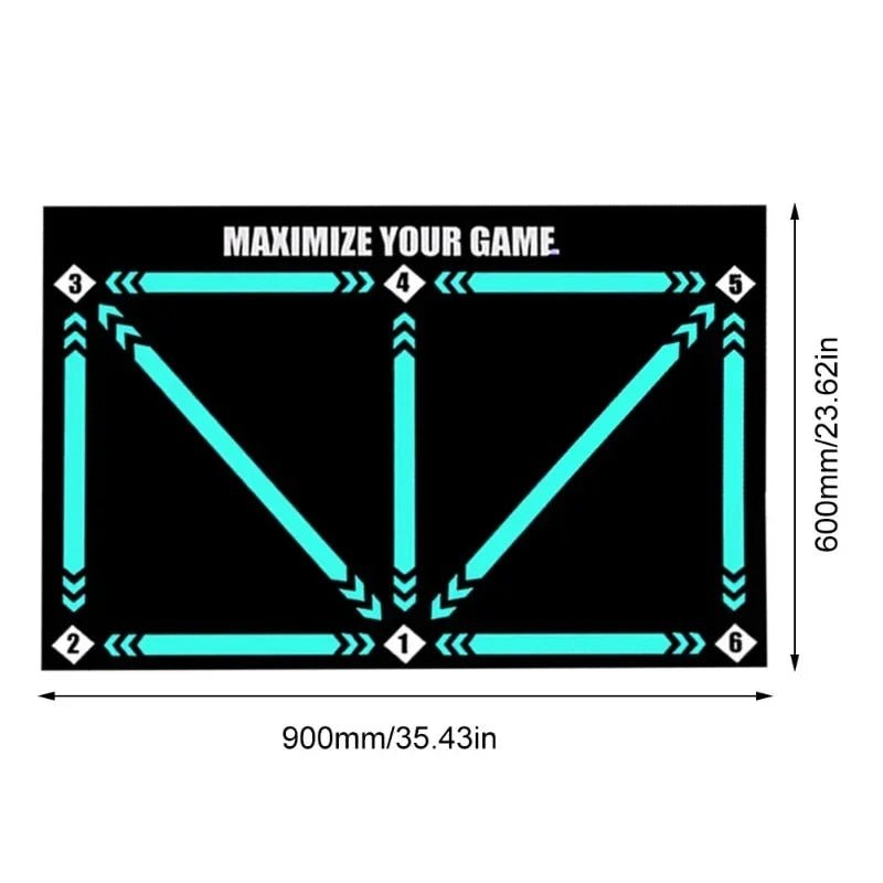 Junior Soccer Skills Coach Mat - Kids' Football Training Mat