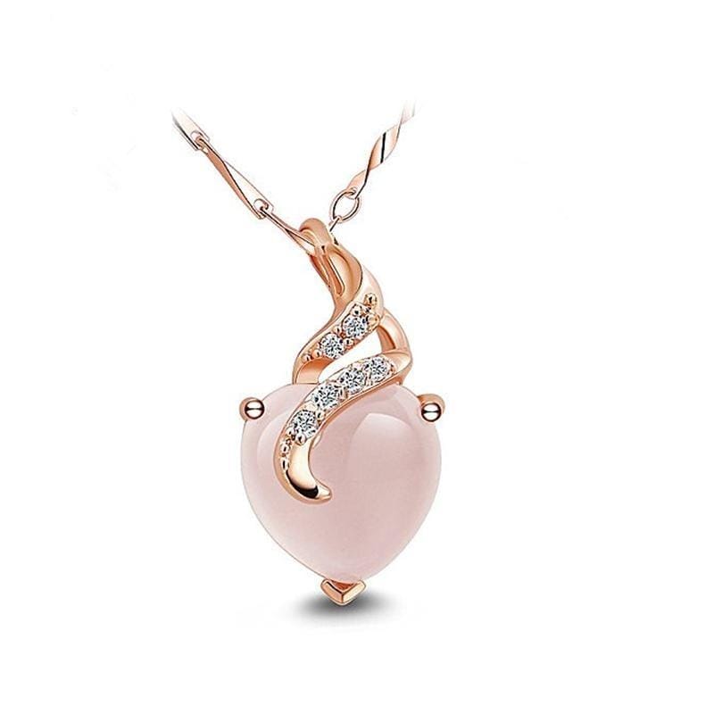 Calista Heart - Collier cœur en opale