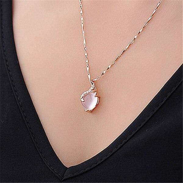 Calista Heart - Collier cœur en opale