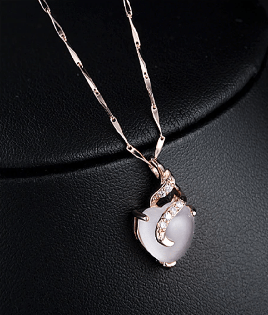 Calista Heart - Collier cœur en opale
