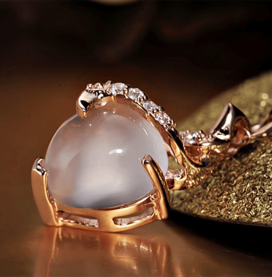 Calista Heart - Collier cœur en opale
