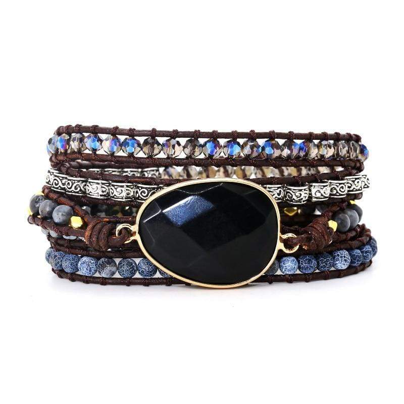 Aurina - Bracelet en topaze bleue