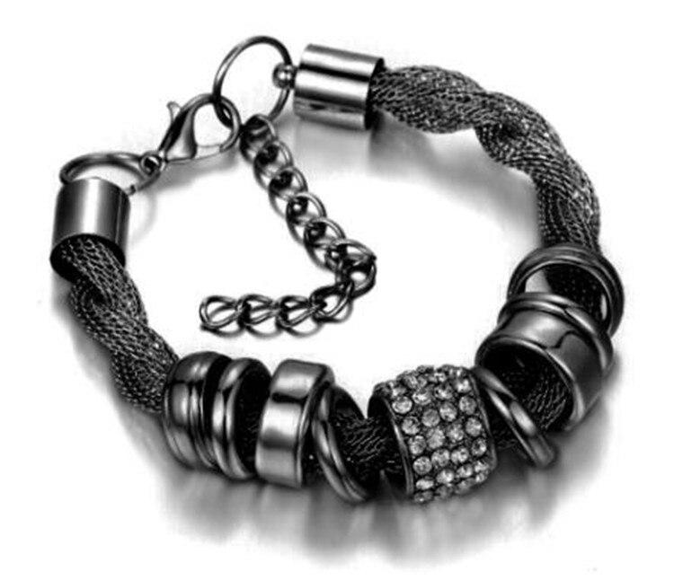 Zarina Bracelet Tressé Argent – Élégant et Polyvalent