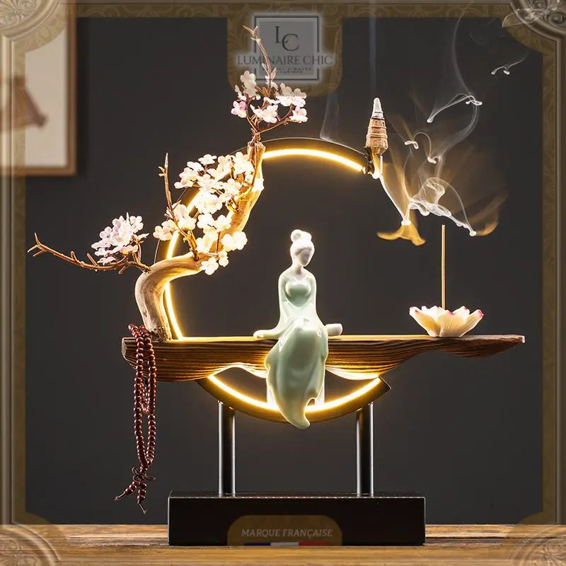 Sorendo - Handcrafted Ceramic Lamp with Incense Burner