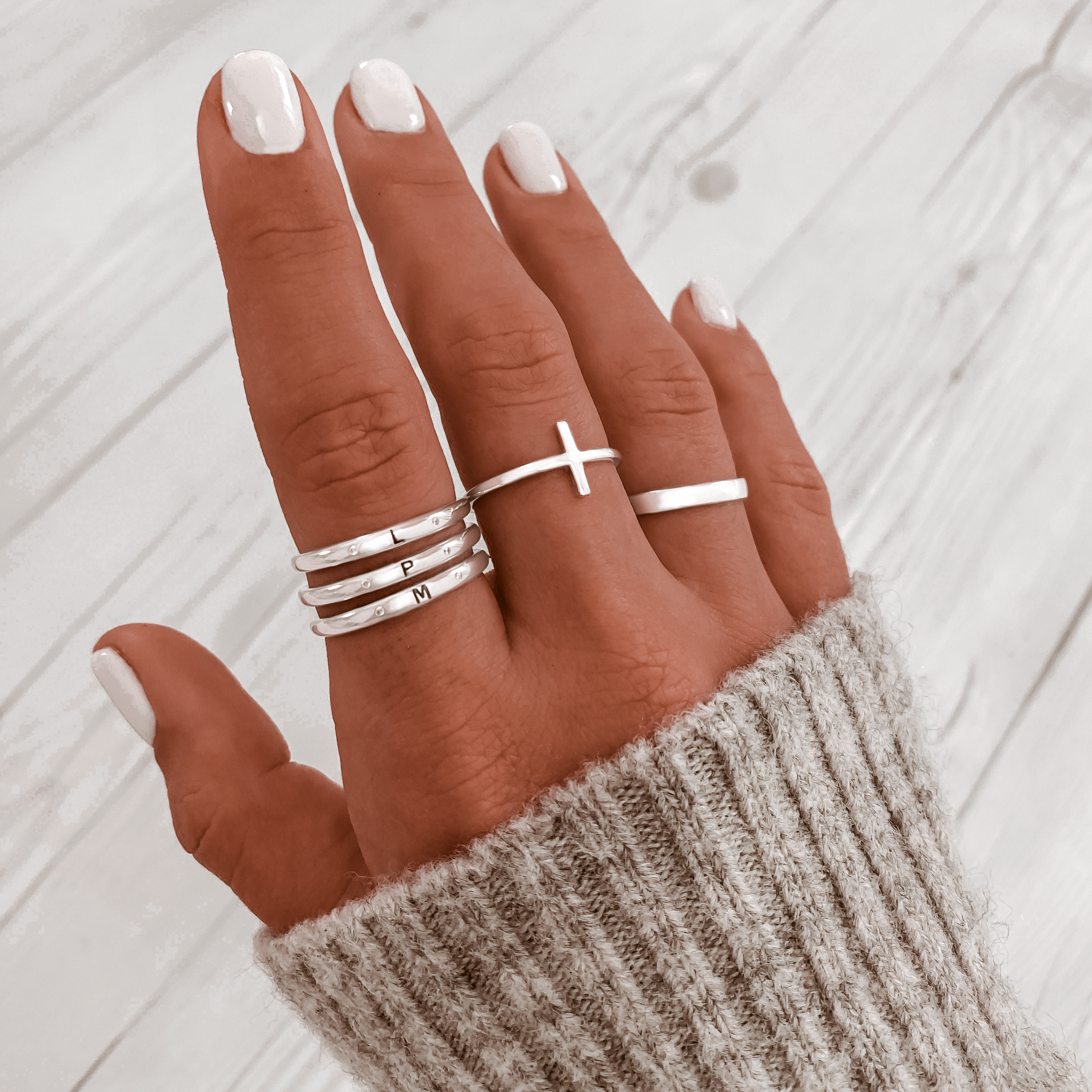Nadine - Wide Silver 925 Ring with 18K Gold Plating