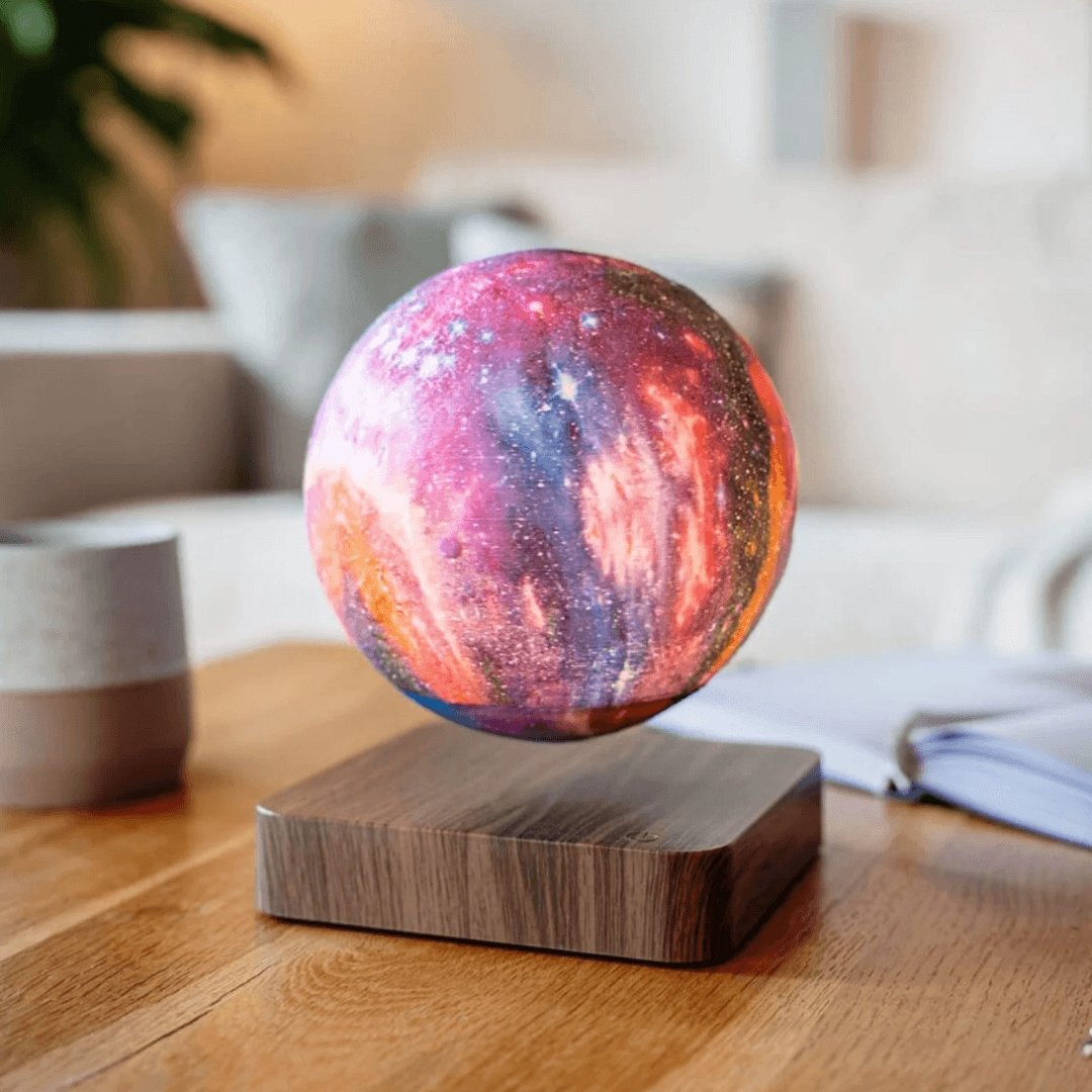 Levitating Moon - 3D Magnetic Moon Lamp with 16 Ambient Colors