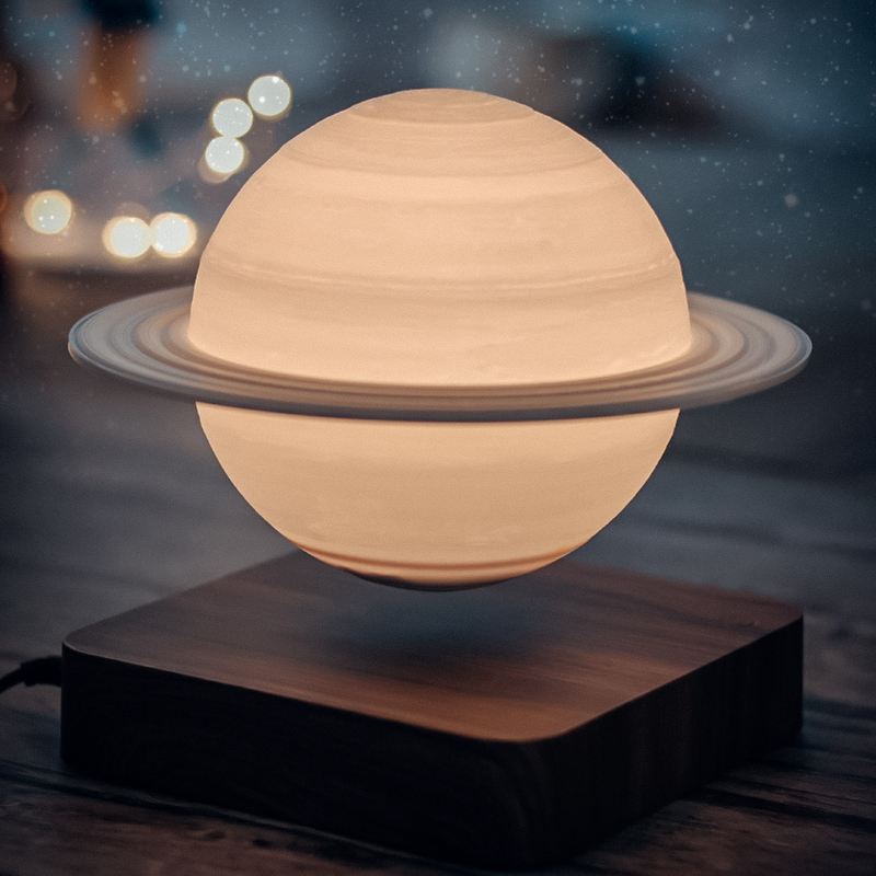 SaturnGlow - Levitating 3D-Printed Saturn Lamp