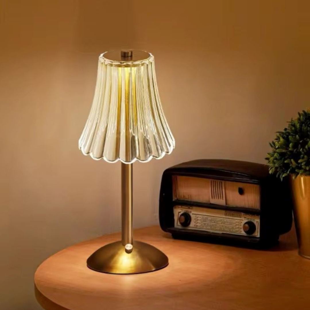 RetroGlow - Lampe de Table Sans Fil au Style Vintage Élégant