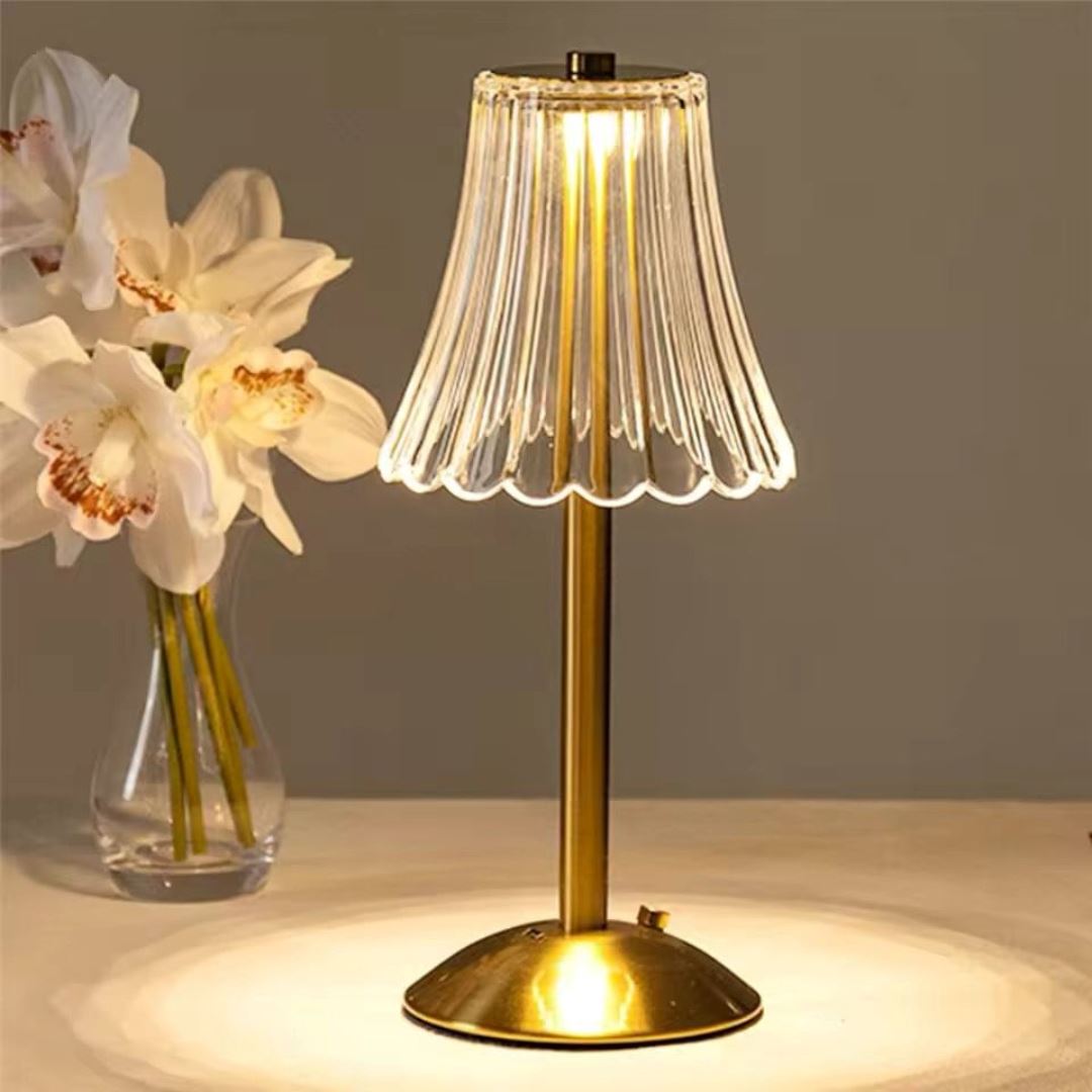 RetroGlow - Lampe de Table Sans Fil au Style Vintage Élégant