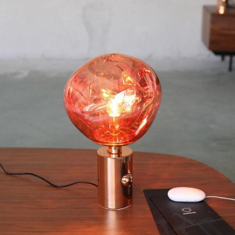 Meltique Lamp - Avant-Garde Table Lamp with Molten Design