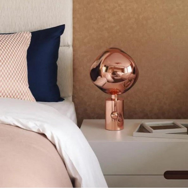Meltique Lamp - Avant-Garde Table Lamp with Molten Design