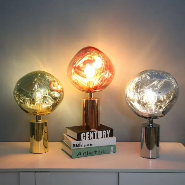 Meltique Lamp - Avant-Garde Table Lamp with Molten Design
