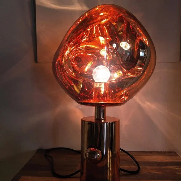 Meltique Lamp - Avant-Garde Table Lamp with Molten Design