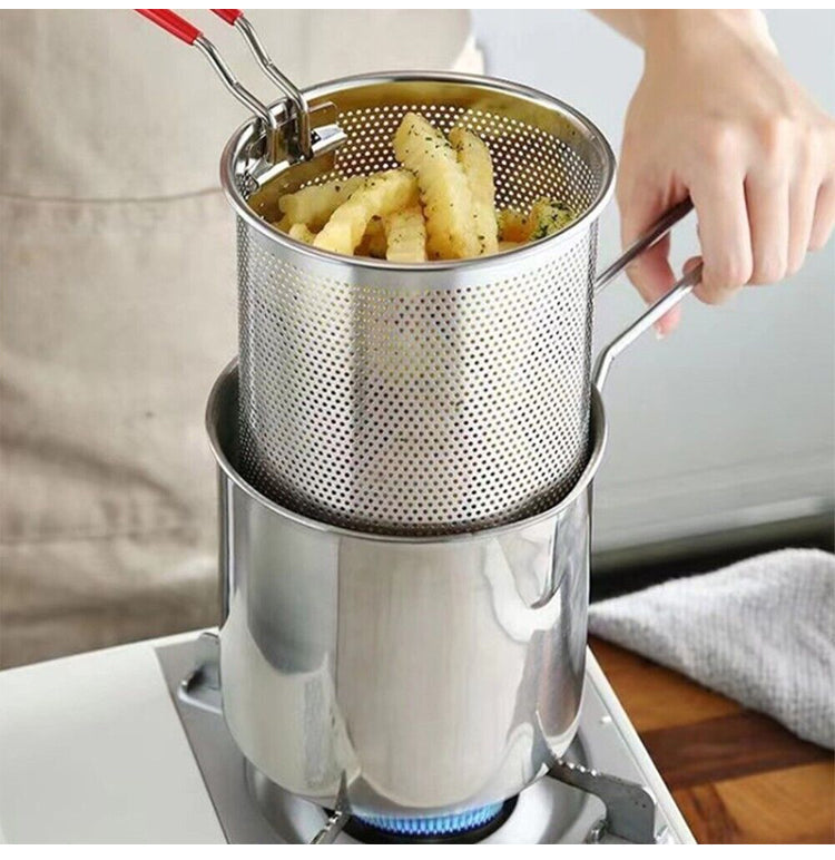 FryCooking - Stainless Steel Fryer for Frying with Less Oil