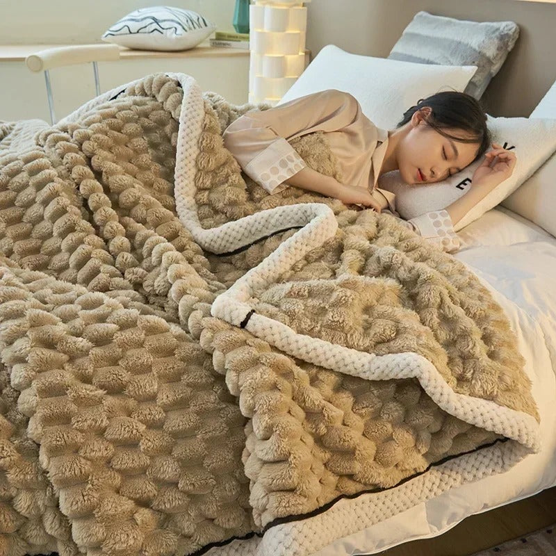 Velvet Turtle - Coral Velvet Throw Blanket for Autumn and Winter